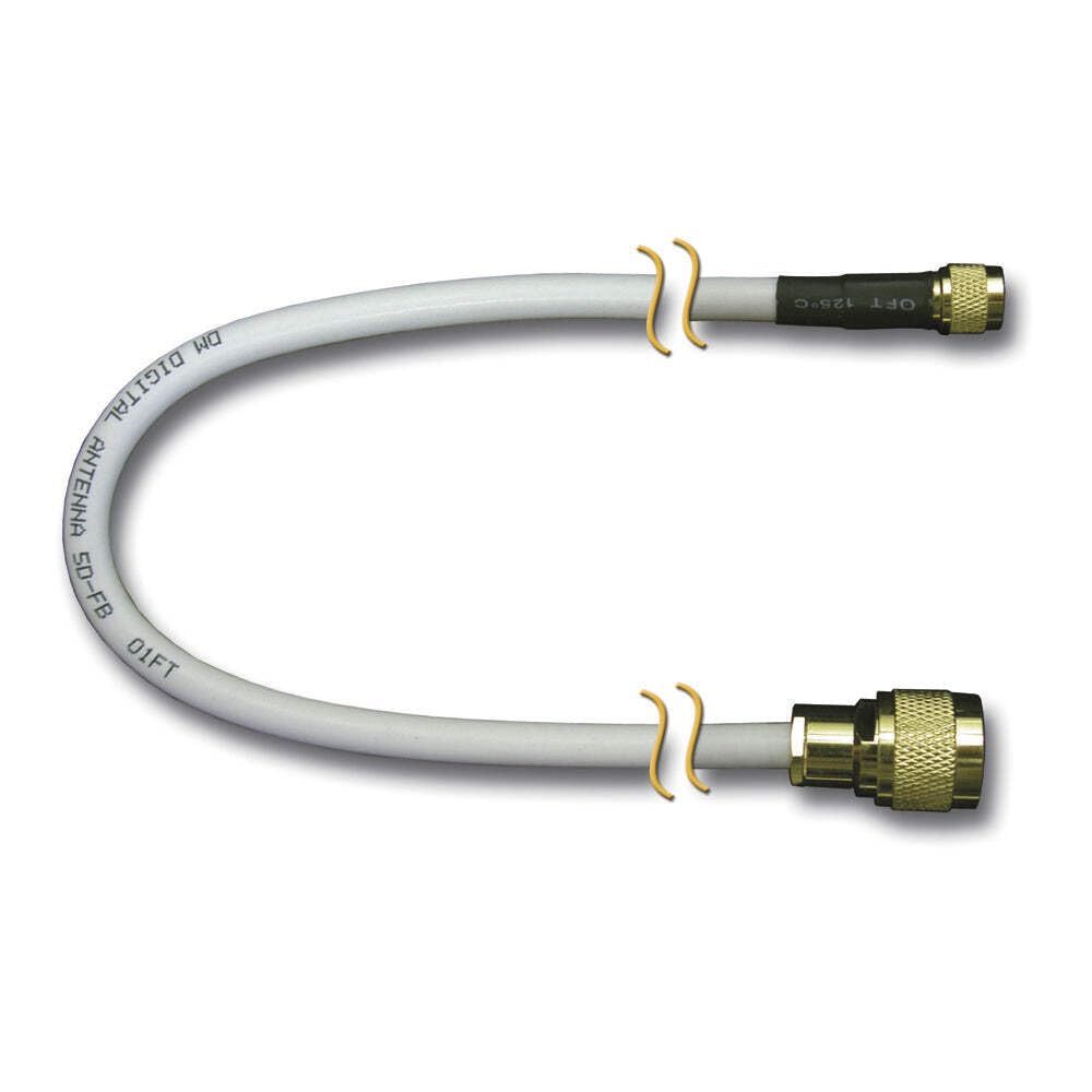 75ft DA340 Coaxial Cable with Mini UHF & Type N Male Connectors - High Performance Digital Antenna Cable 340-75NM for Ham Radio, TV, Satellite & Wireless Communication Systems