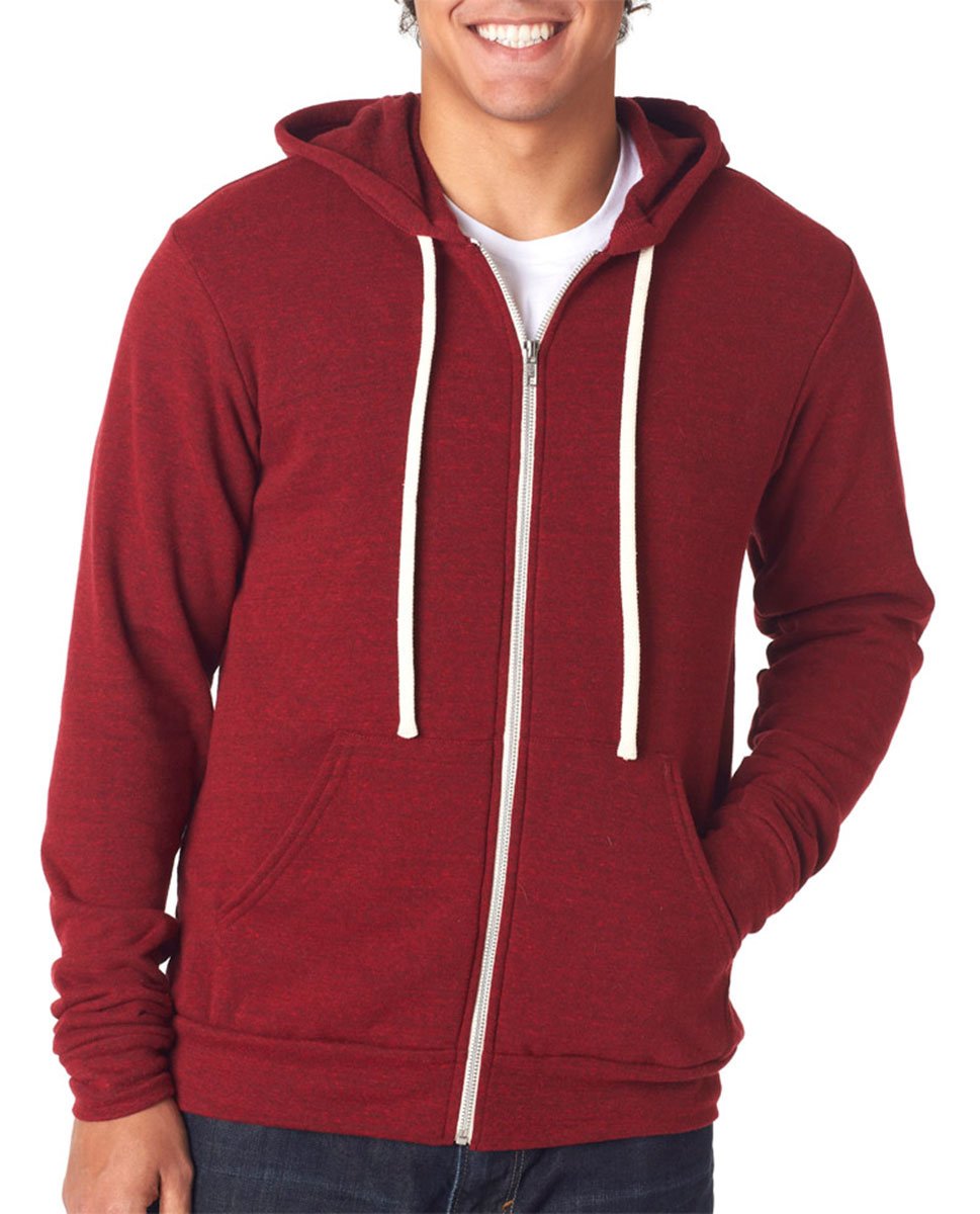 Unisex Tri-Blend Full-Zip Hoodie - Canvas 3909 Bella - Soft & Comfortable Pullover for Men & Women | Perfect for Casual Wear, Gym, and Outdoor Activities