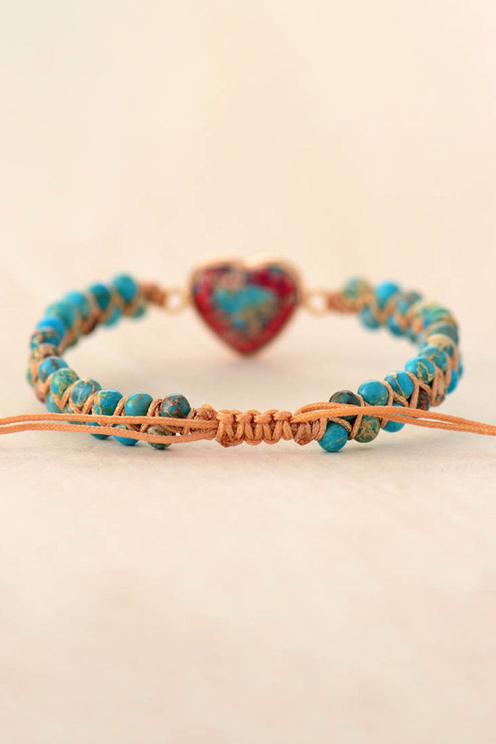 Handmade Heart Shaped Natural Stone Bracelet for Women - Rose Quartz & Amethyst Beaded Jewelry - Perfect for Valentine's Day Gifts, Anniversary, or Everyday Boho Style Accessory