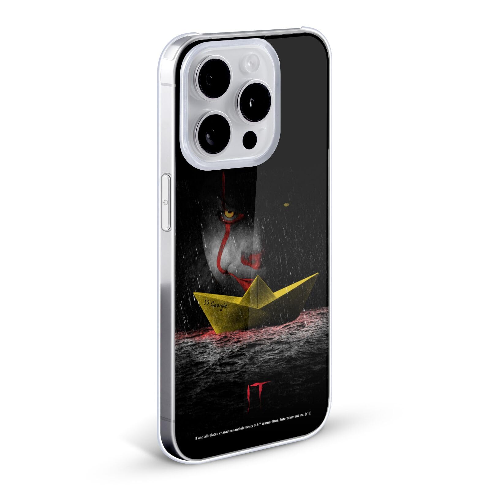 Officially Licensed IT Movie Pennywise 2 Hard Back Case for Apple iPhone 13 Pro - Horror Movie Protective Cover - Perfect for Halloween, Cosplay & Scary Movie Fans