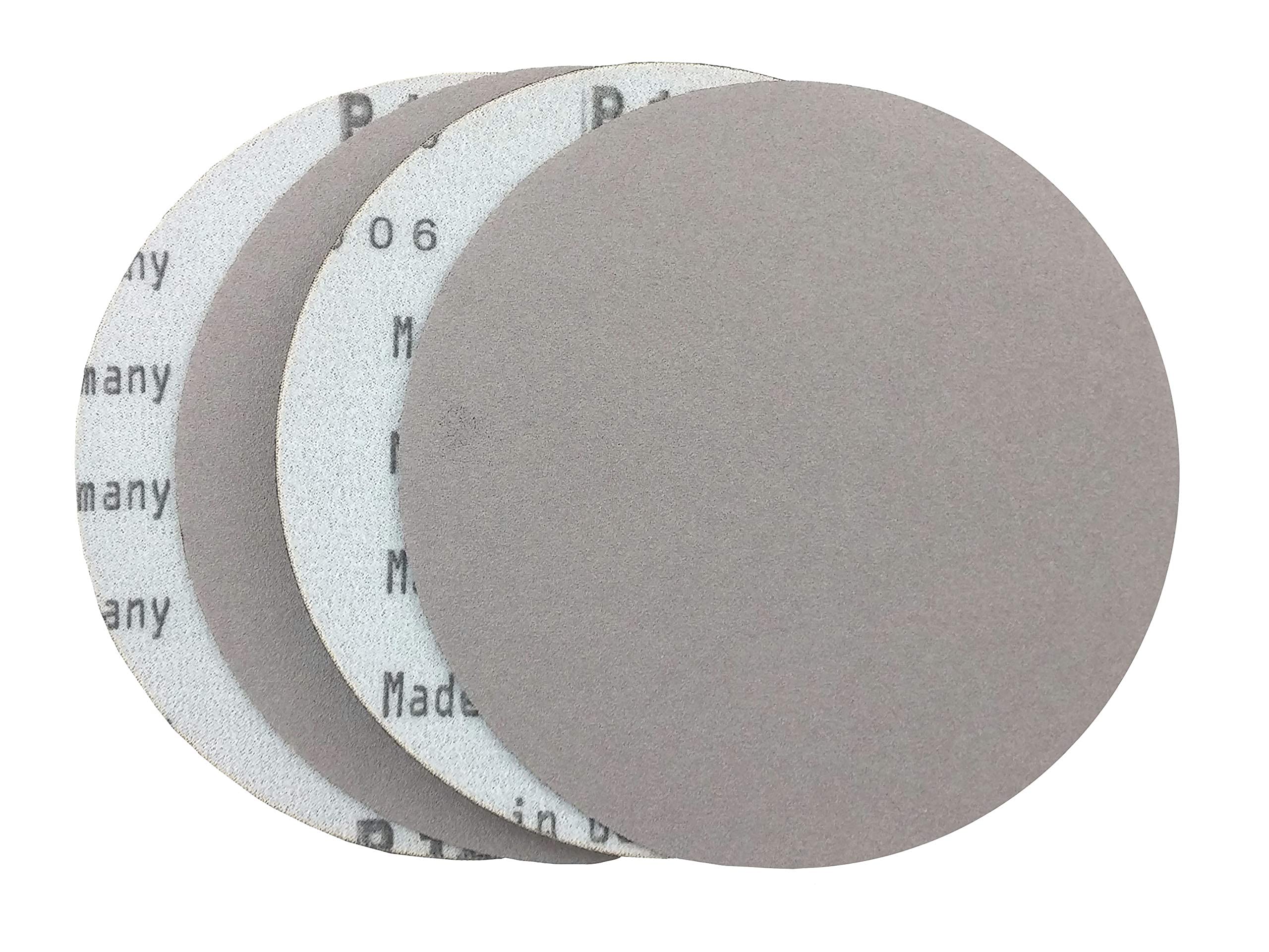 Premium 11 Inch No Hole Film Backed Hook and Loop Sanding Discs - White Aluminum Oxide 1000 Grit (25 Pack) - Perfect for Wood Sanding, Auto Body Repair, Paint Prep, Metal Polishing & Plastic Finishing - Ideal for DIY Projects, Professional Workshops & Automotive Refinishing