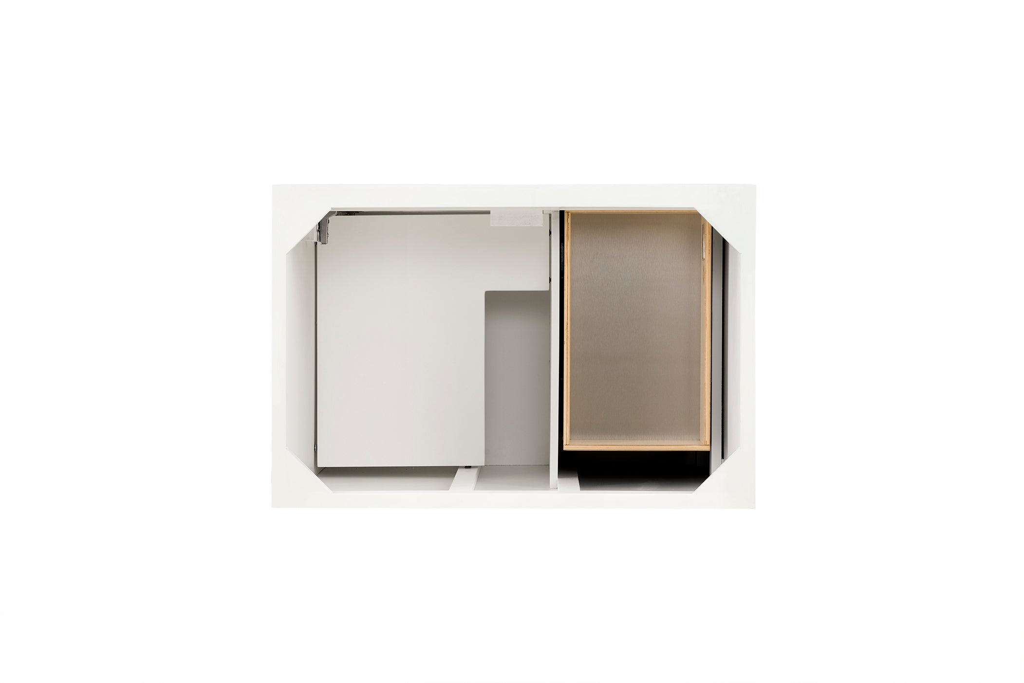 Savannah 36-Inch Single Bathroom Vanity Cabinet in Bright White - Modern Space-Saving Storage Solution for Small Bathrooms & Powder Rooms