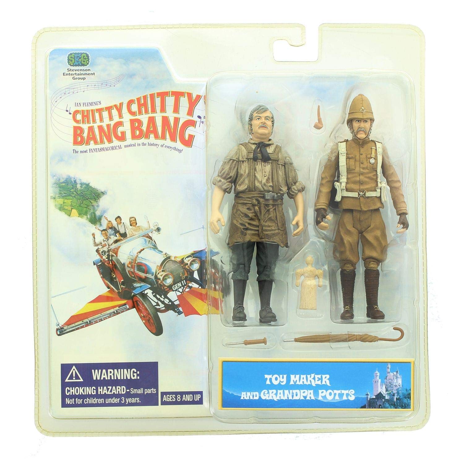 Stevenson Entertainment Chitty Chitty Bang Bang Two Pack Action Figures - Toy Maker & Grandpa Collectible Set for Movie Fans & Toy Collectors | Perfect for Display, Gifts, and Playtime