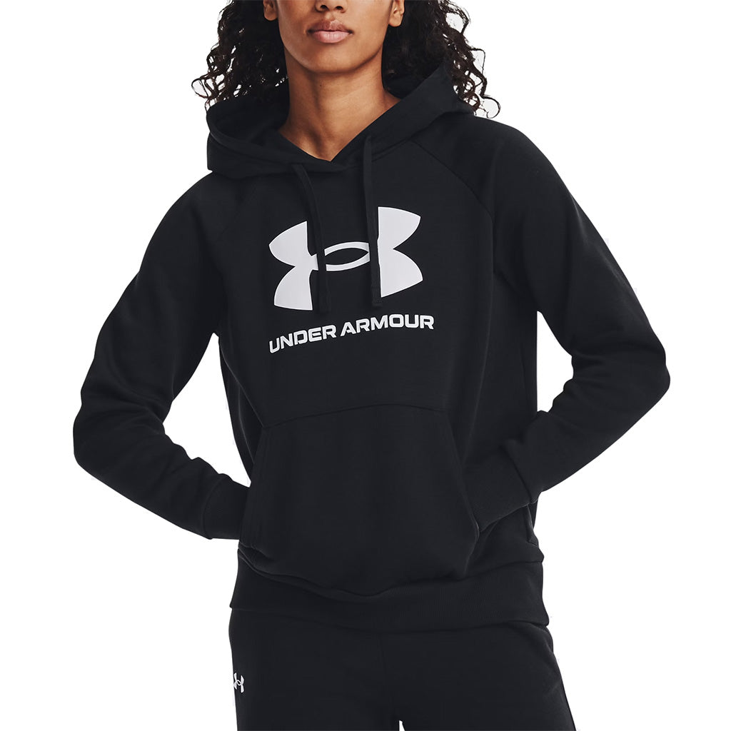 Women's UA Rival Logo Pullover Hoodie - Comfortable Fleece Sweatshirt for Running, Gym & Casual Wear | Perfect for Workouts, Outdoor Activities & Everyday Style