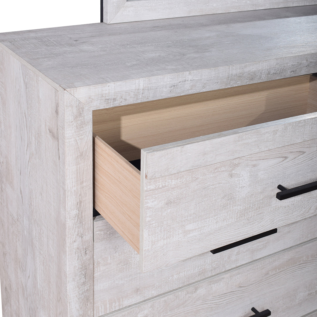 Cayne Bedroom Group - Modern Bedroom Furniture Set with Nightstand & Dresser for Cozy Home Decor | Perfect for Master Bedroom, Guest Room & Apartment