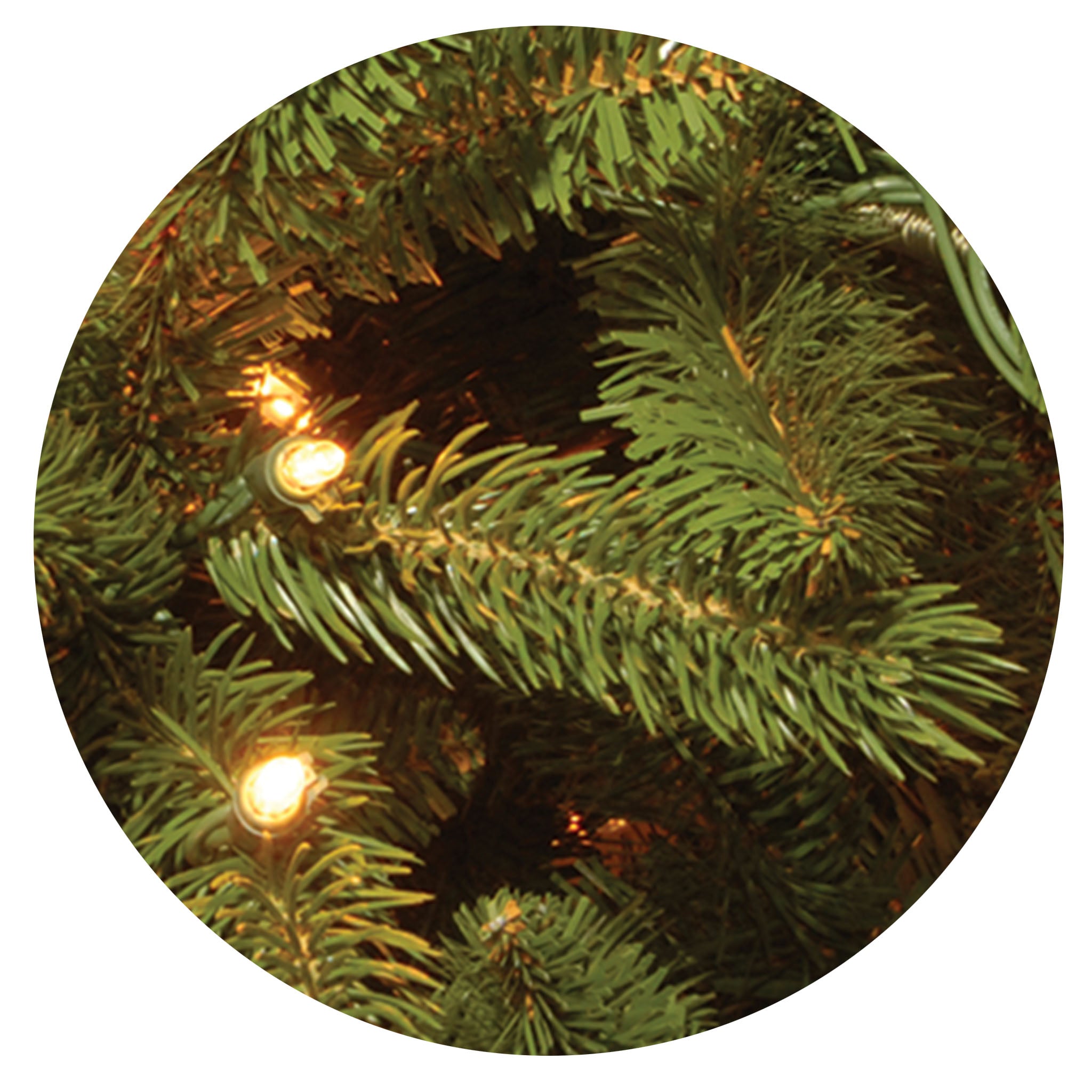 7.5 ft Pre-Lit Grande Fir Artificial Christmas Tree with Clear Lights - Perfect for Home, Office, and Holiday Decorations