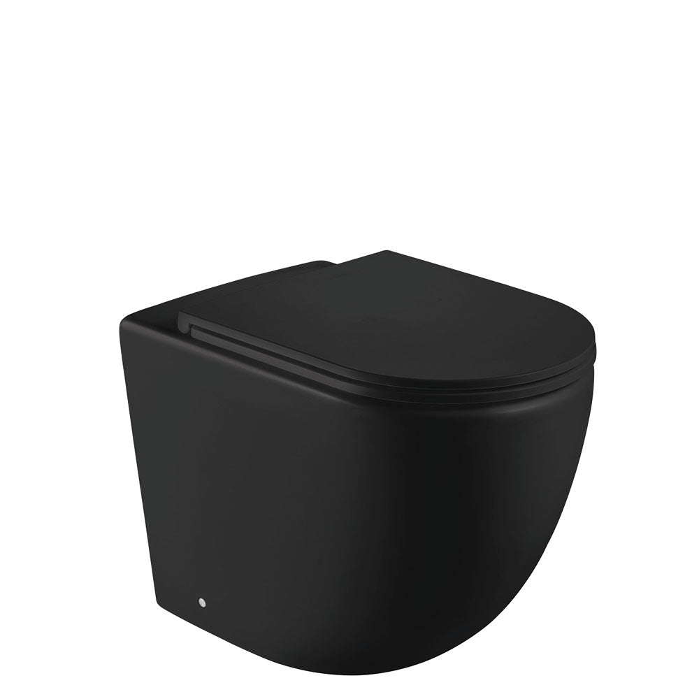 Fienza Koko Wall Mounted Bathroom Faucet - Matte Black Finish - Modern Single Hole Sink Faucet for Bathroom Vanity or Powder Room