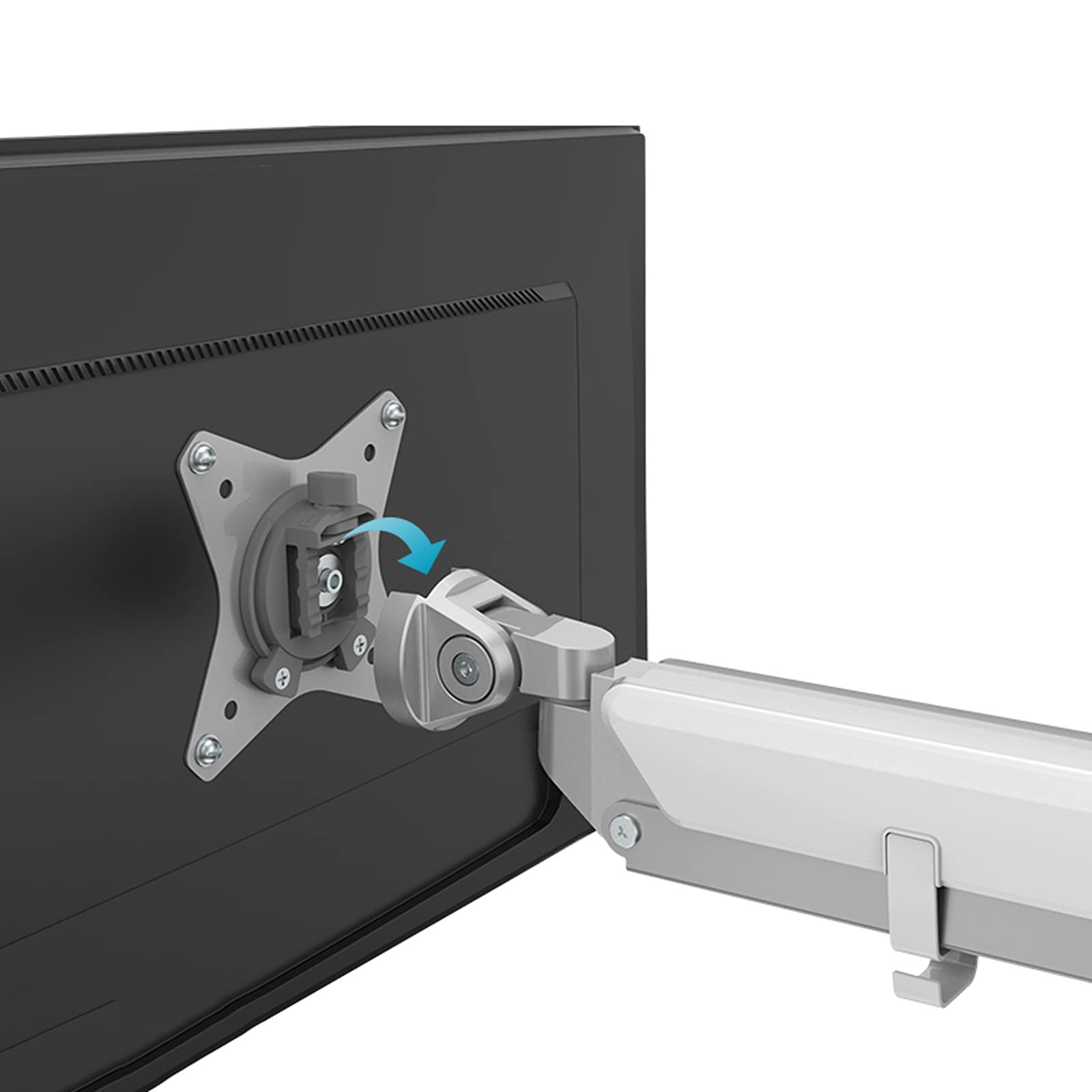 Adjustable Dual Monitor Stand with USB Ports - Ergonomic Swing Arm Desk Mount for 17-32 Inch Screens (C-Clamp/Grommet Base) - Perfect for Home Office, Gaming Setup & Multi-Tasking Workspaces