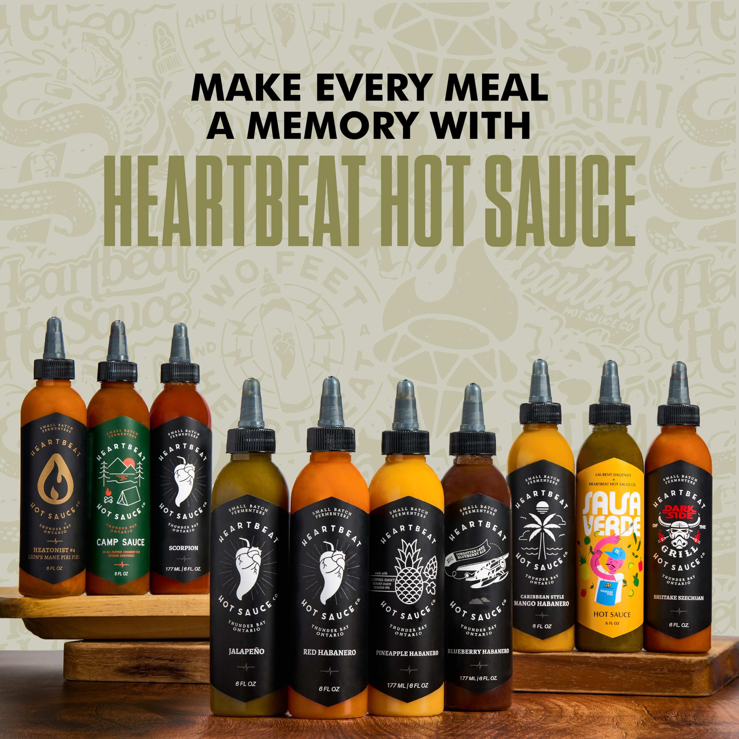 Heartbeat Hot Sauce Co. Dill Pickle Hot Sauce - 6 oz Bottle | Spicy Pickle-Flavored Sauce for Burgers, Tacos & Wings | Gourmet Condiment for BBQ & Snacks