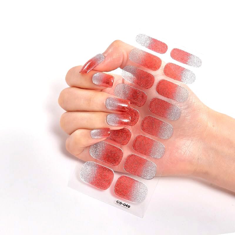 Beromt UV-Free Nail Wraps - 37 Pack | Non-Toxic Nail Stickers for Women | Easy DIY Nail Art for Home, Party & Special Occasions