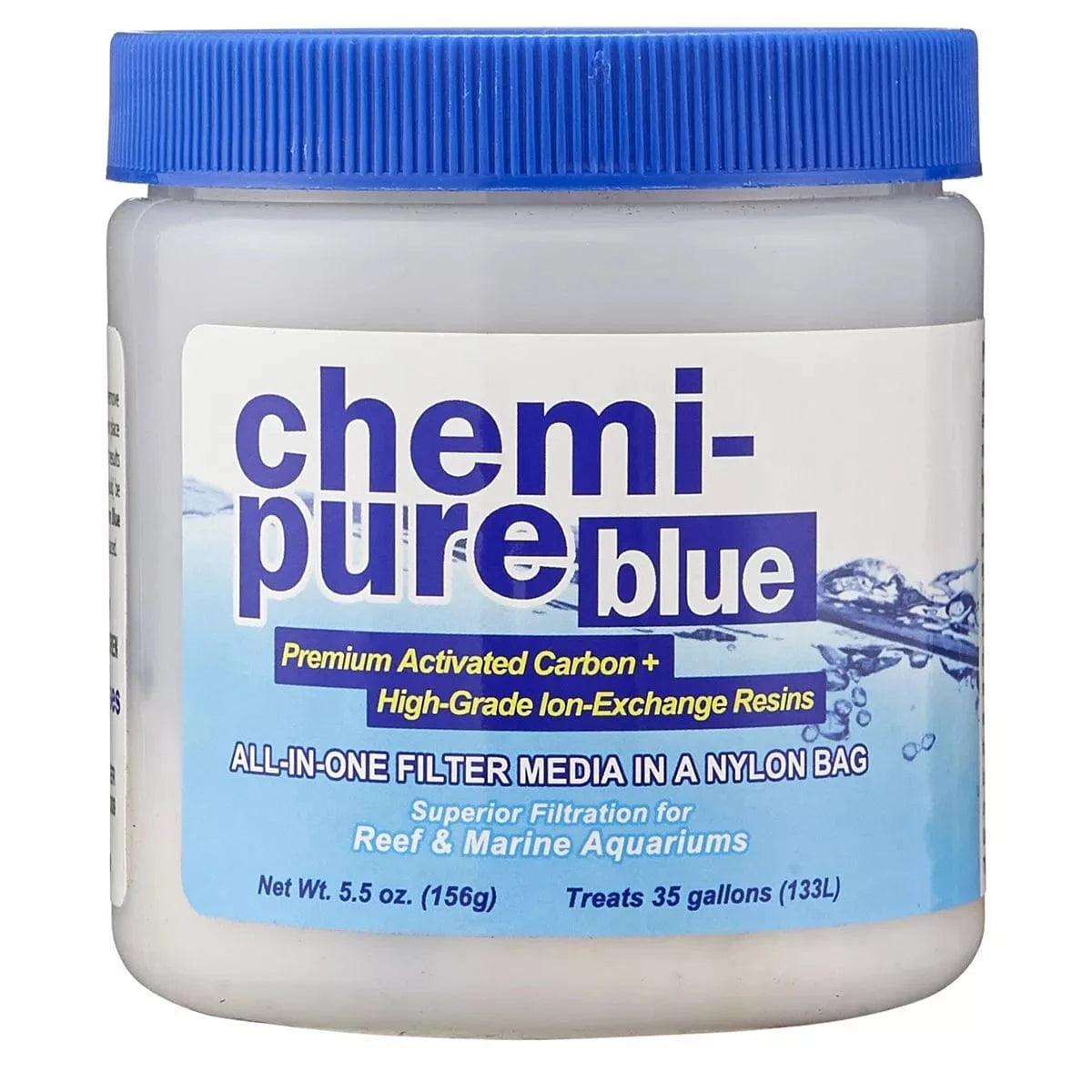 Chemi Pure Blue Aquarium Filter Media by Boyd Enterprises - Premium Water Purification for Saltwater & Reef Tanks - Eliminates Toxins & Improves Water Clarity