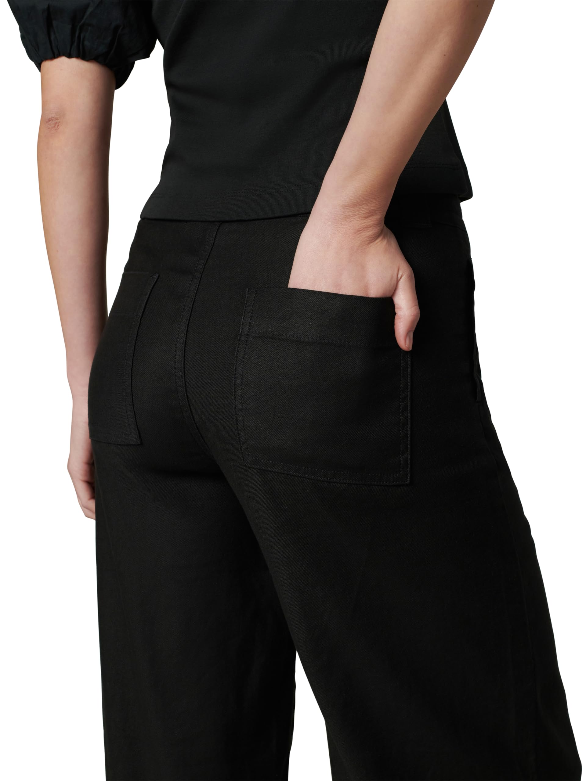 Joe's Women's The Addison Wide Leg Pants - High Waisted Linen Trousers for Summer, Office & Casual Wear - Comfortable Stretch Fabric for Work, Travel & Everyday Outfits