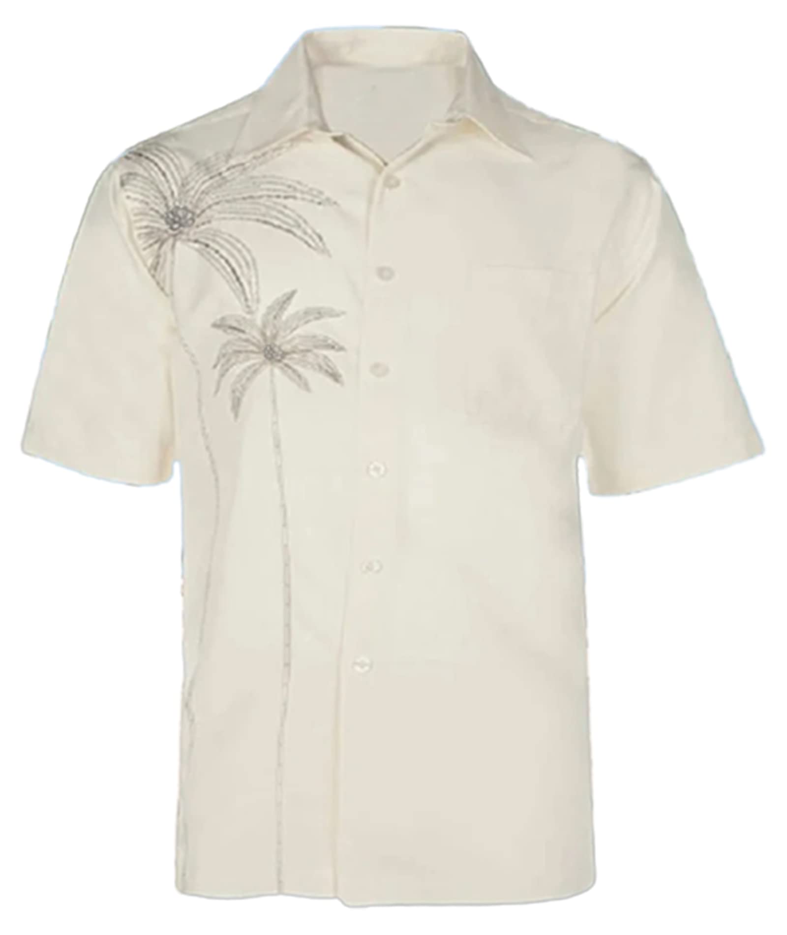 **Vintage 1950s Deer Print Hawaiian Shirt for Men - Retro Short Sleeve Bowling & Casual Button Down Shirt - Perfect for Beach, Luau, and Summer Parties**