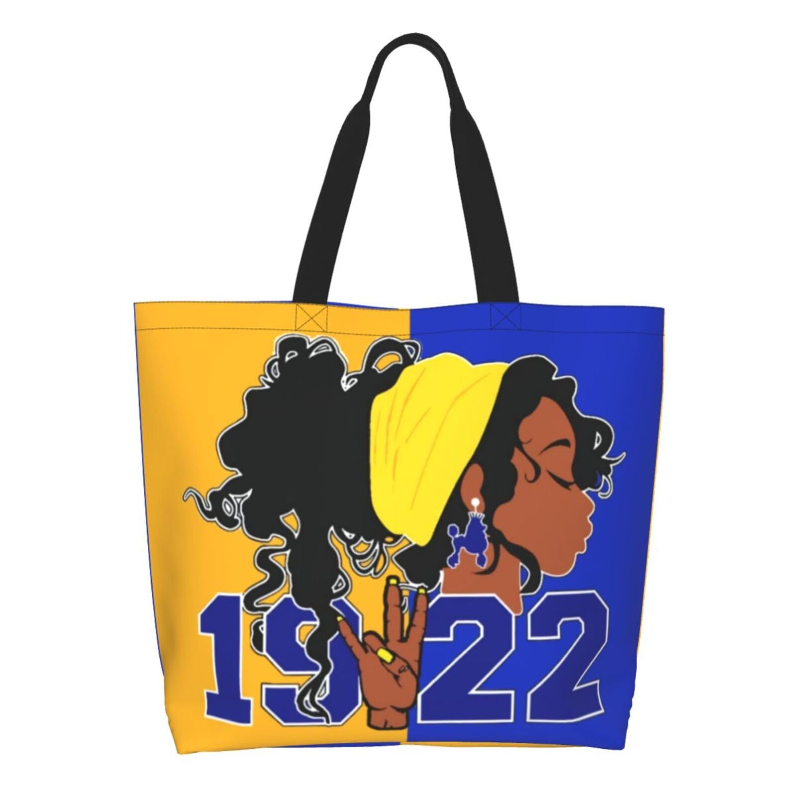 Sorority Tote Bag for Women - 1922 Reusable Fashion Beach Bag & Large Shoulder Shopping Bag - Perfect for College, Beach Trips, and Everyday Use