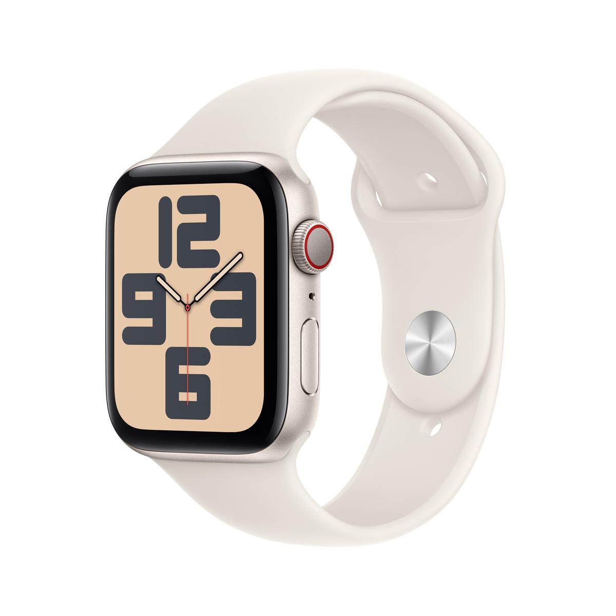 Apple Watch SE GPS + Cellular (2024) - Aluminum Case Smartwatch with Fitness Tracking & Cellular Connectivity | Perfect for Workouts, Calls & Daily Wear
