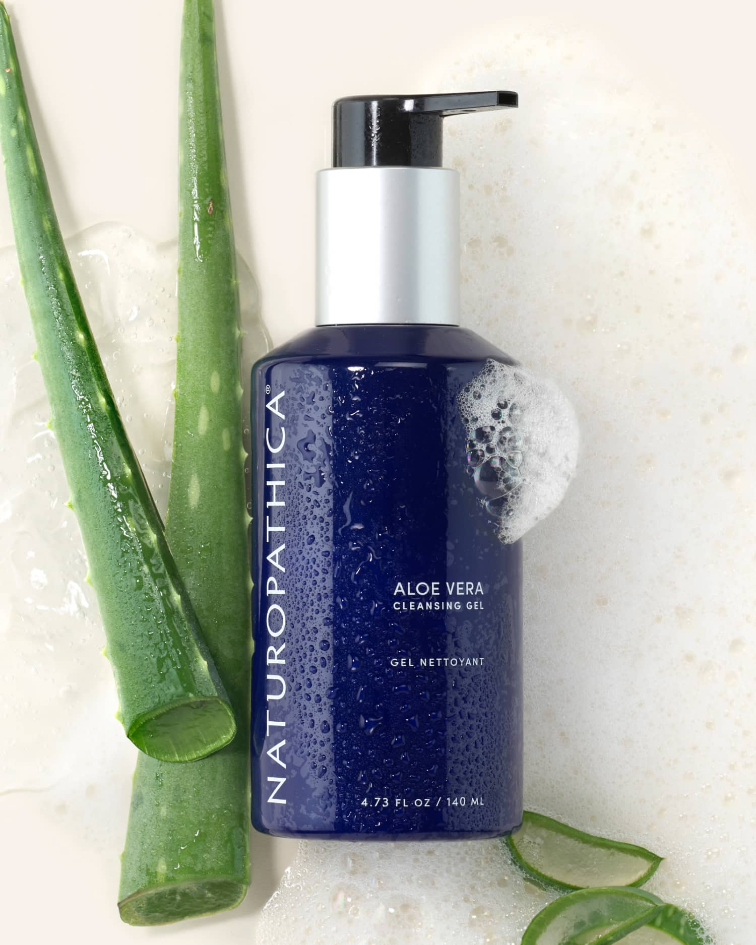 Organic Aloe Vera Cleansing Gel for Face & Body - Hydrating, Soothing, & Gentle Skincare - Perfect for Sunburn Relief, Acne Treatment & Daily Cleansing