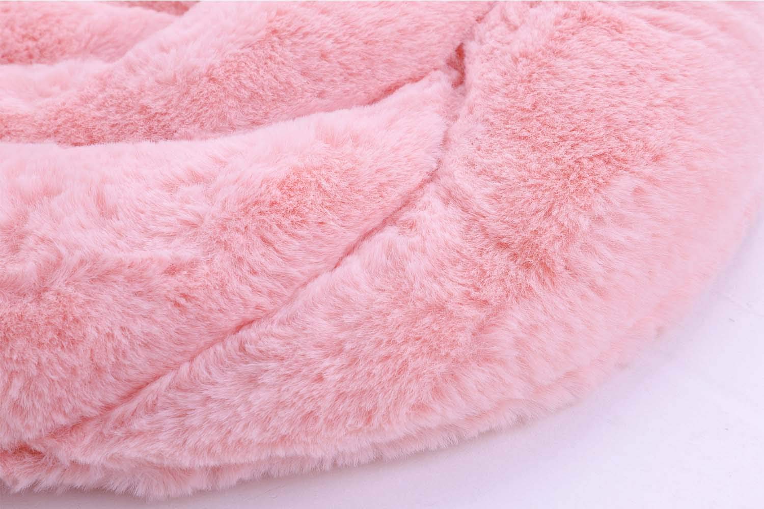 Soft Plush Rose-Shaped Seat Cushion - Non-Slip Thick Chair Pad with Shaggy Texture for Pain Relief - Perfect for Home, Office, Sofa, Car & Wheelchair - Cozy Tatami-Style Dining & Relaxation Comfort