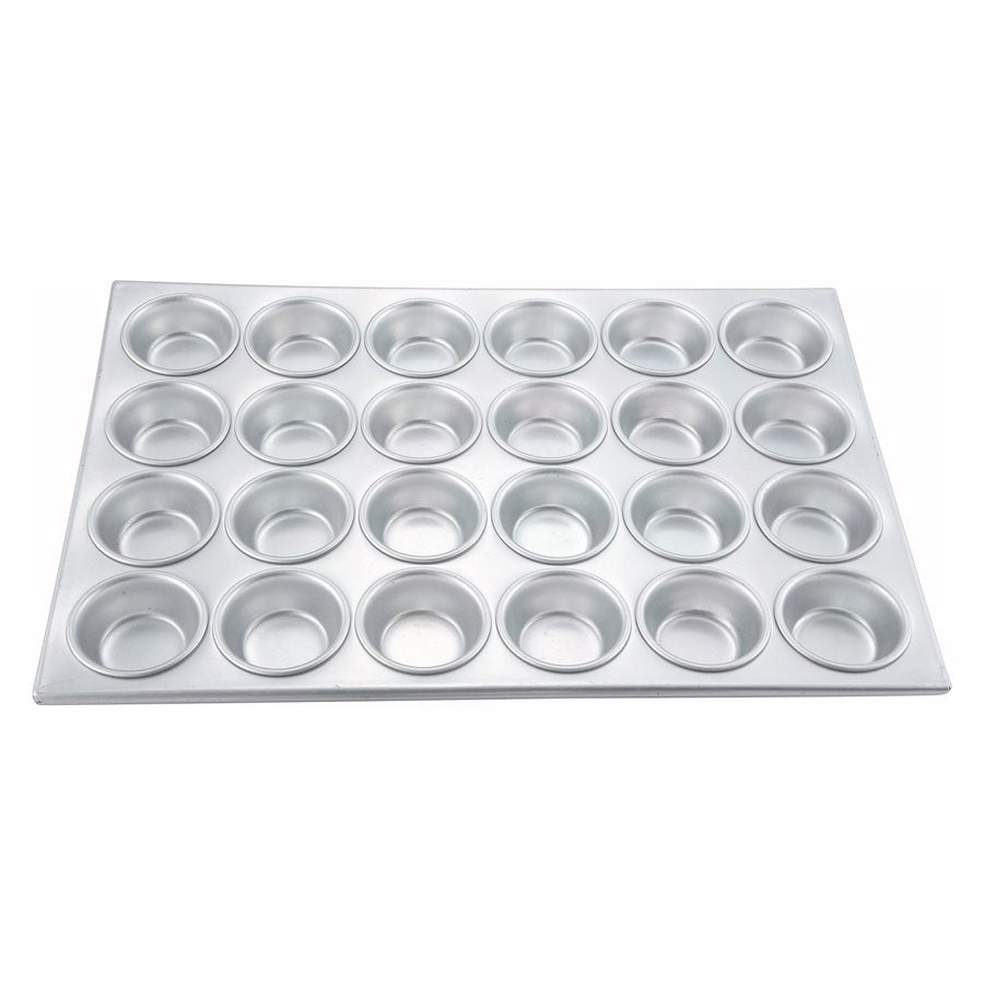 Winco 24 Cup Non-Stick Muffin Pan - Premium Bakeware for Cupcakes, Muffins & More - Perfect for Home Baking, Parties & Holiday Treats
