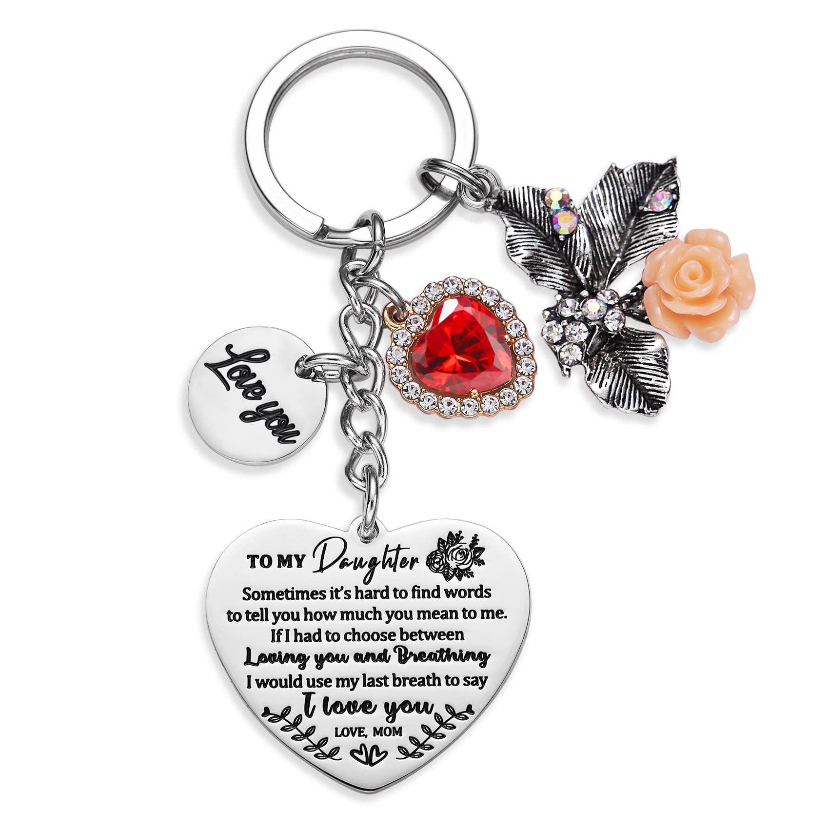 Personalized Graduation Keychain for Daughter - Inspirational Birthday Gift for Girls - Perfect for Graduation Ceremonies, Birthday Celebrations & Daily Carry