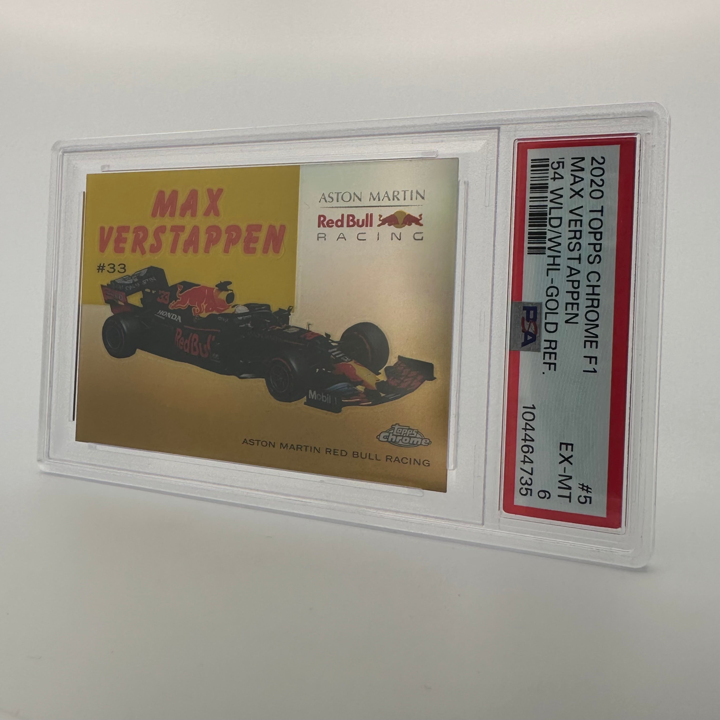 2020 Topps Chrome F1 PSA 6 Max Verstappen #54W 5 Gold Parallel 31/50 - Rare Racing Collectible for F1 Fans & Sports Card Investors