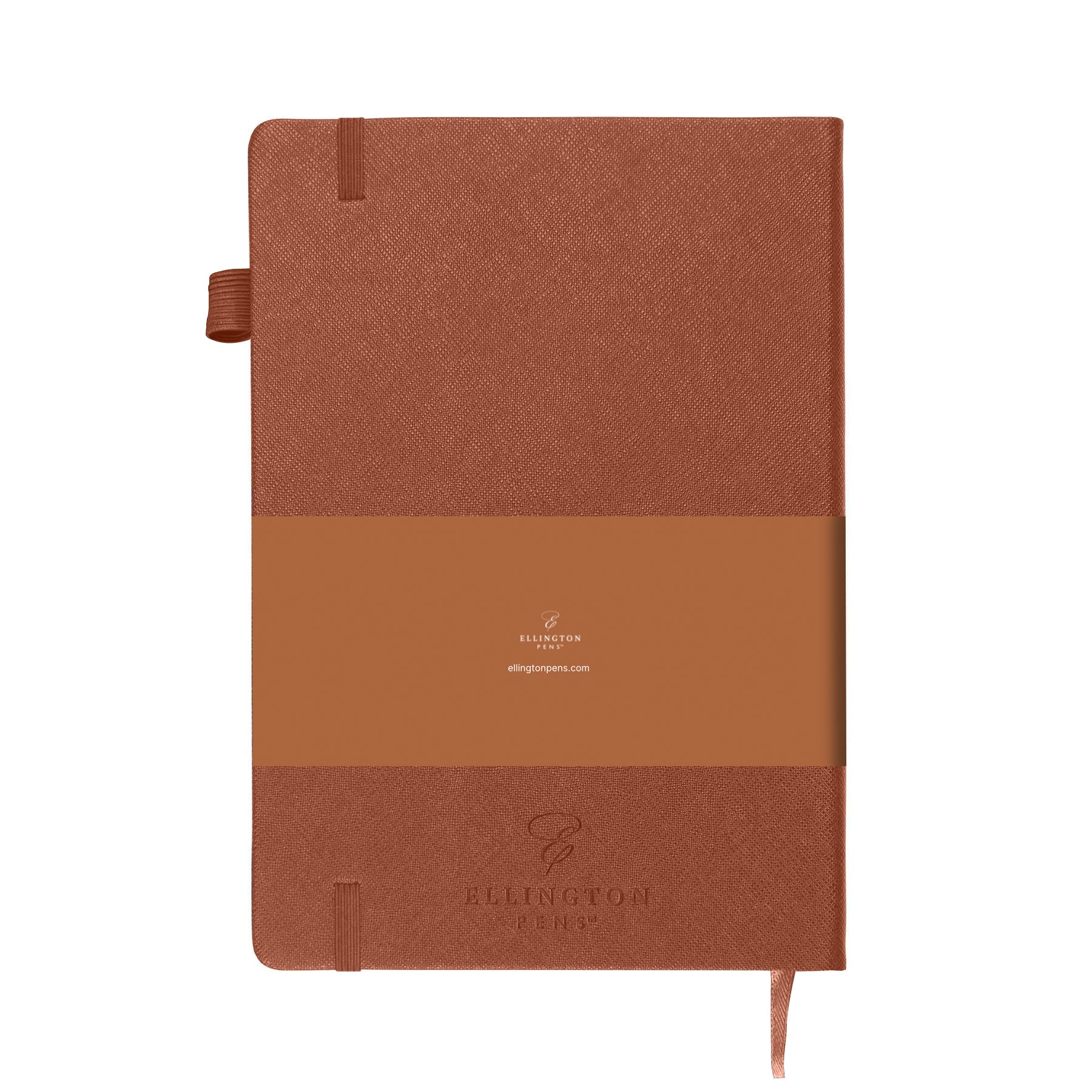Premium Brown Journal Notebook - PU Saffiano Leather Cover with Elastic Closure | Perfect for Writing, Sketching & Gift Giving | Office, School & Travel Essential