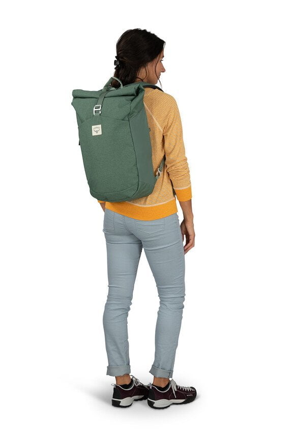 Osprey Arcane Roll Top Backpack - Medium Grey Heather | Waterproof Hiking & Travel Backpack for Men & Women | Perfect for Commuting, Camping & Outdoor Adventures