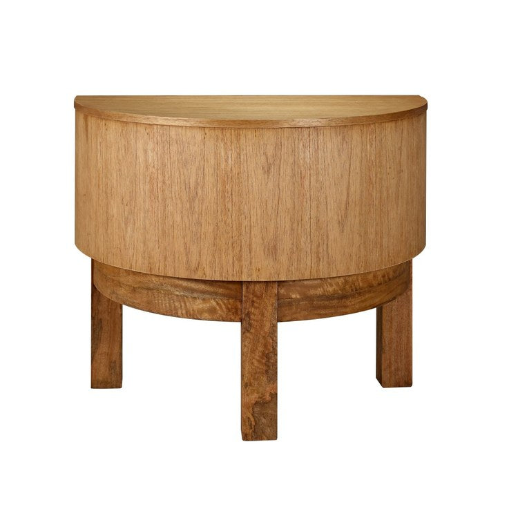 Zander Accent Table - 16 x 24 Inch Wheat Toast Finish Side Table for Living Room, Bedroom, or Entryway - Perfect for Decor, Lamps, and Plants