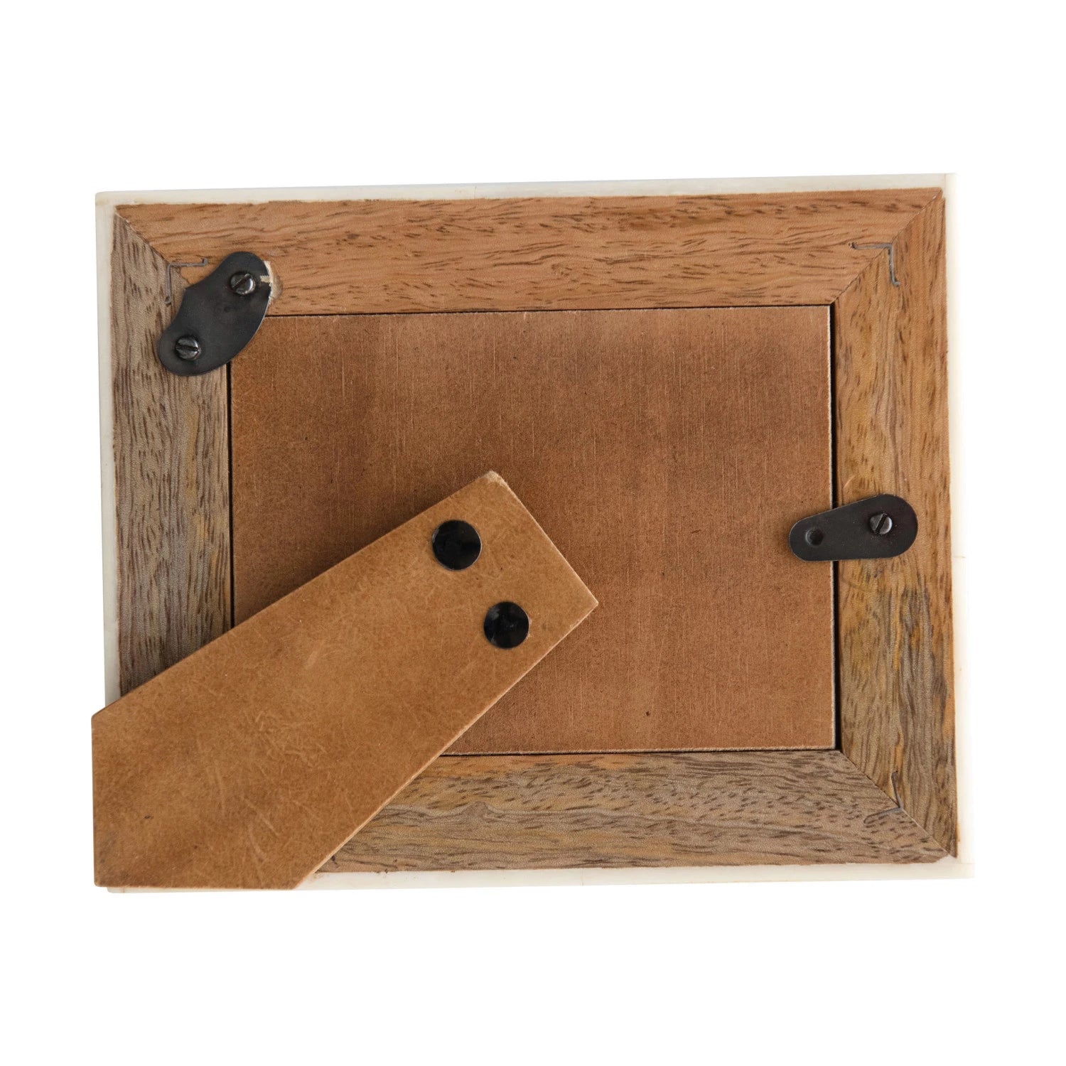 Exquisite Hand-Carved Photo Frame with Elegant Bone Border - Perfect for Wedding, Anniversary & Family Portrait Displays