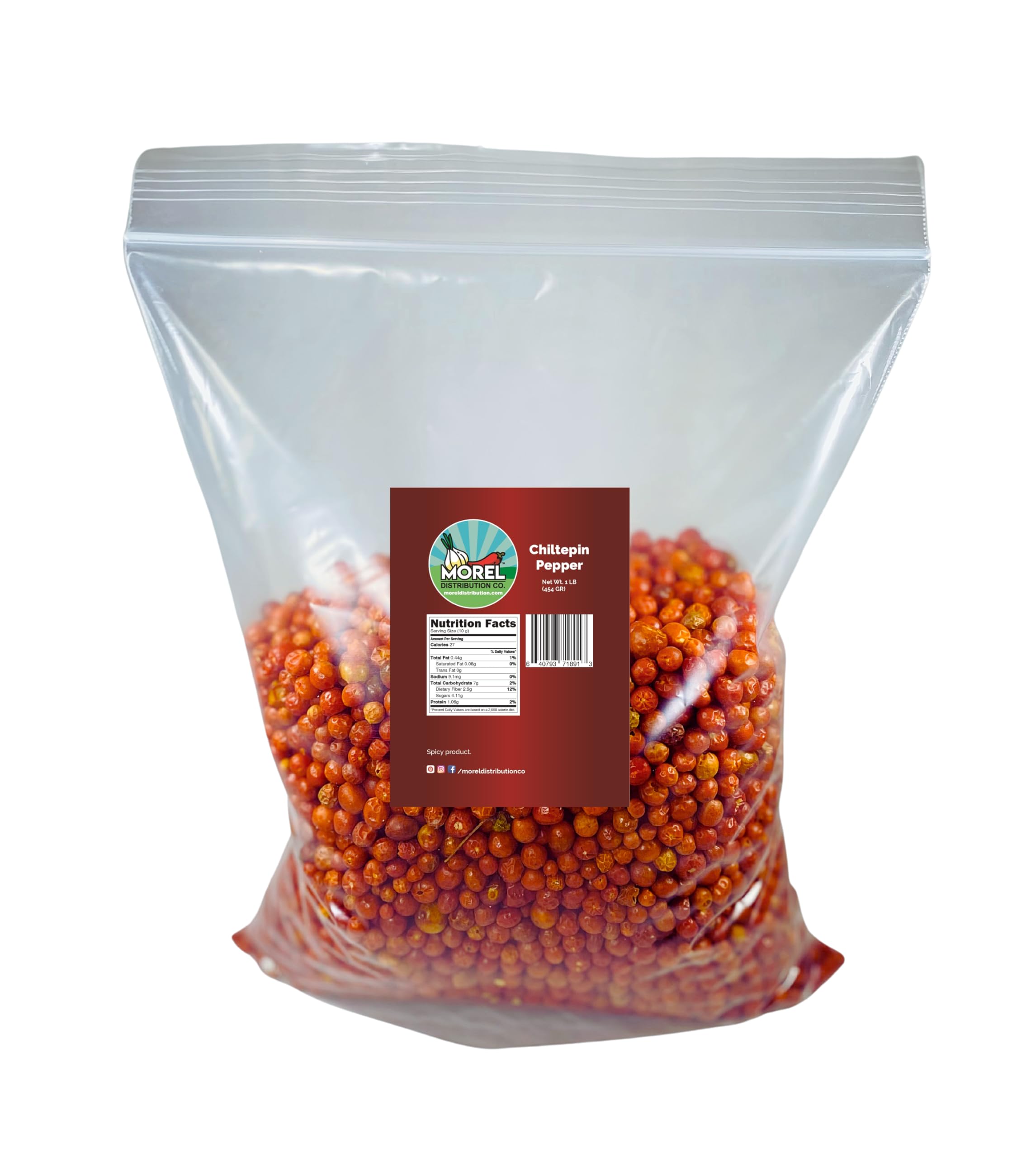 Premium Dried Chiltepin Peppers (Chili Tepin) - 8 Oz, 12 Oz, 1 LB, 2 LB & 5 LB Bulk Sizes - Authentic Mexican Spice for Cooking, Salsas, and Hot Sauces