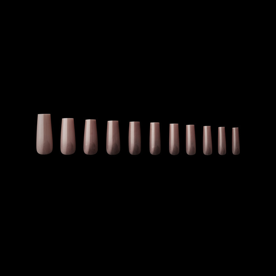 Apres Gel X Tips - Mia Sculpted Square Long Nail Extensions (150 Pcs) - Perfect for Salon, DIY Manicures & Special Occasions