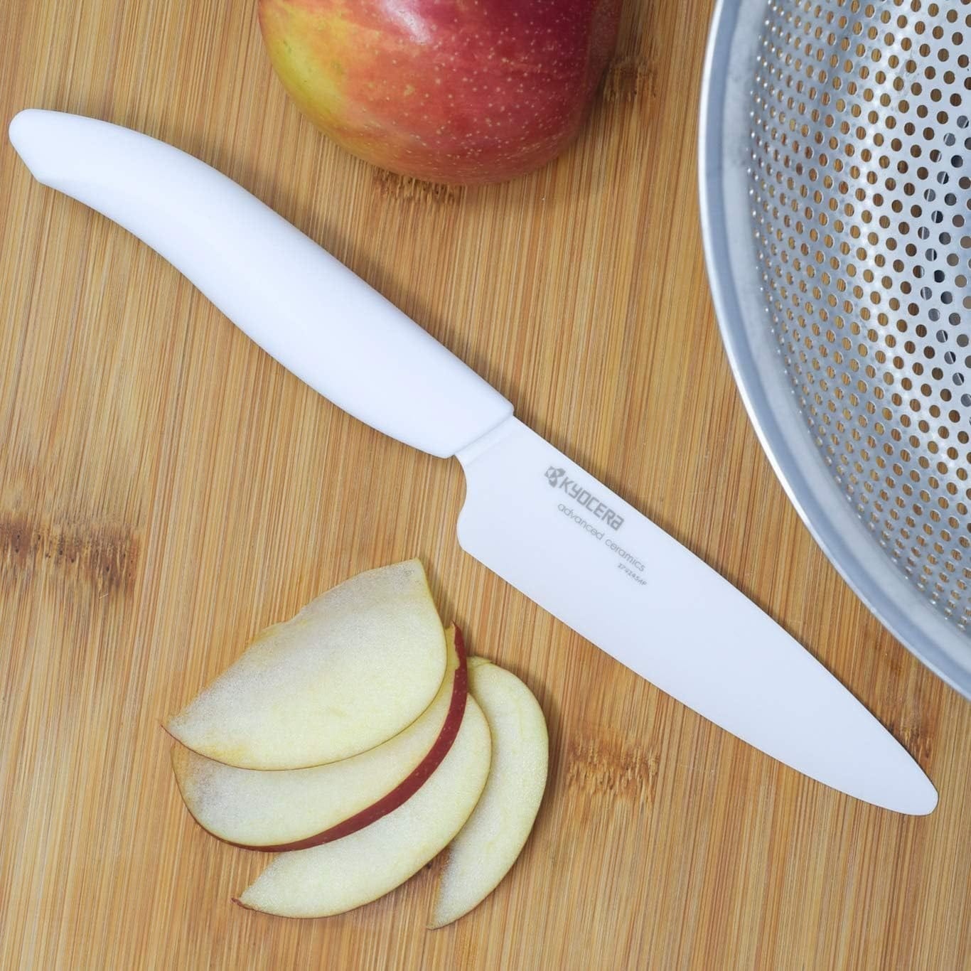 Kyocera 5-Inch Ceramic Slicing Knife - Ultra Sharp Japanese Kitchen Knife for Fruits, Vegetables & Sushi - Perfect for Home Chefs & Professional Kitchens