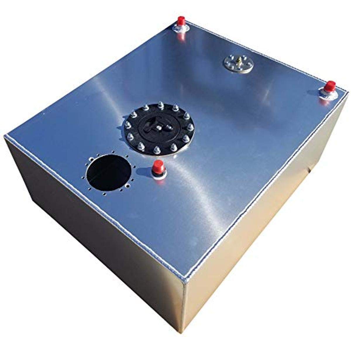 15 Gallon Aluminum Fuel Cell with 8 AN Male Outlet & Vent - 24x20x10 Inches Tall - Durable & Lightweight for Racing, Off-Road & Performance Vehicles