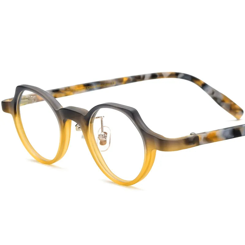CCspace Unisex Full Rim Cat Eye Acetate Eyeglasses 56886 - Stylish Retro Frame for Men & Women - Perfect for Reading, Work, and Fashion Accessories