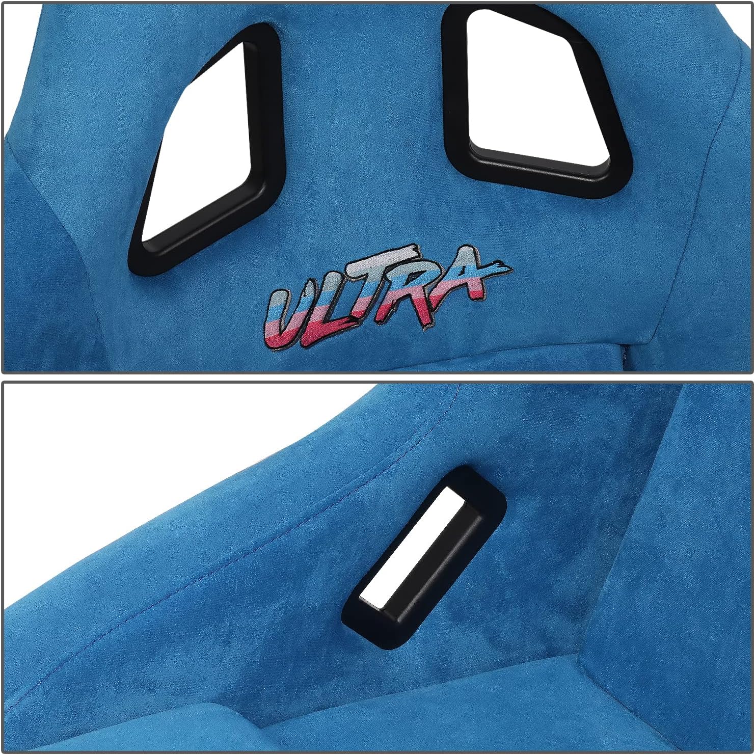 NRG FRP Ultra Edition Racing Bucket Seat - Large Size, Blue - Perfect for Drifting, Track Racing & Performance Car Upgrades