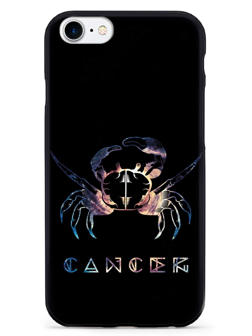 Inspired Cases - iPhone 8 Case Compatible - 3D Textured Protective Cover for Apple iPhone 8 - Cosmic Zodiac Cancer Design - Shockproof & Slim Fit - Perfect for Daily Use, Travel & Outdoor Activities