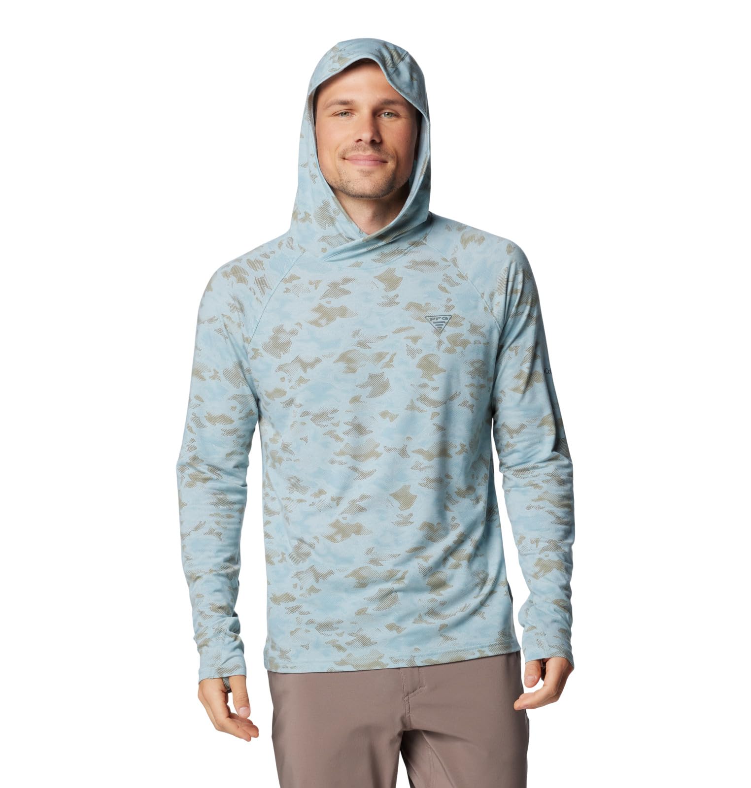 Columbia Men's PFG Uncharted Hoodie Sweatshirt - Lightweight, Water-Resistant Fishing Hoodie for Outdoor Adventures, Hiking & Camping