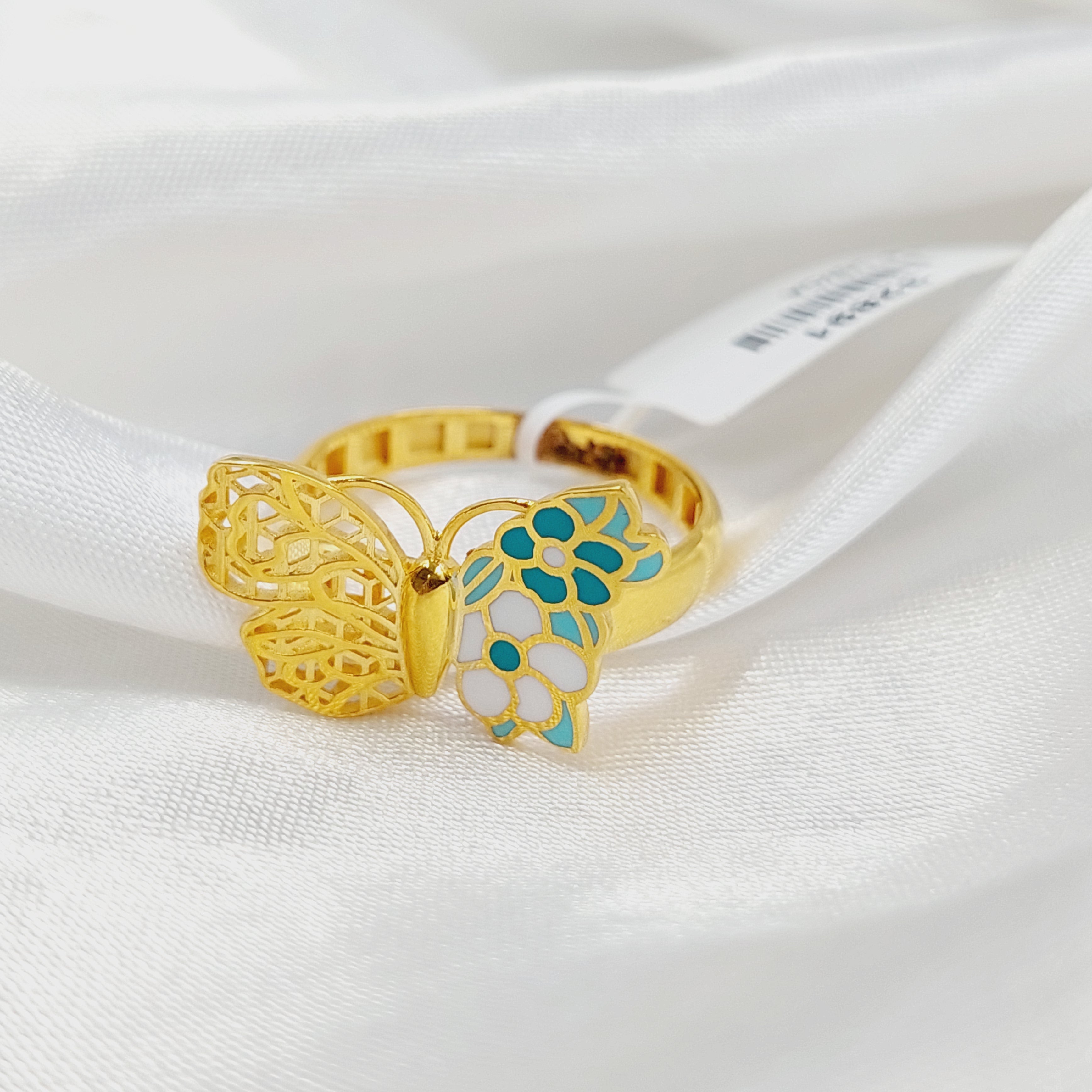 Enameled Butterfly Ring - Elegant Handmade Jewelry for Women - Perfect for Parties, Weddings & Everyday Wear