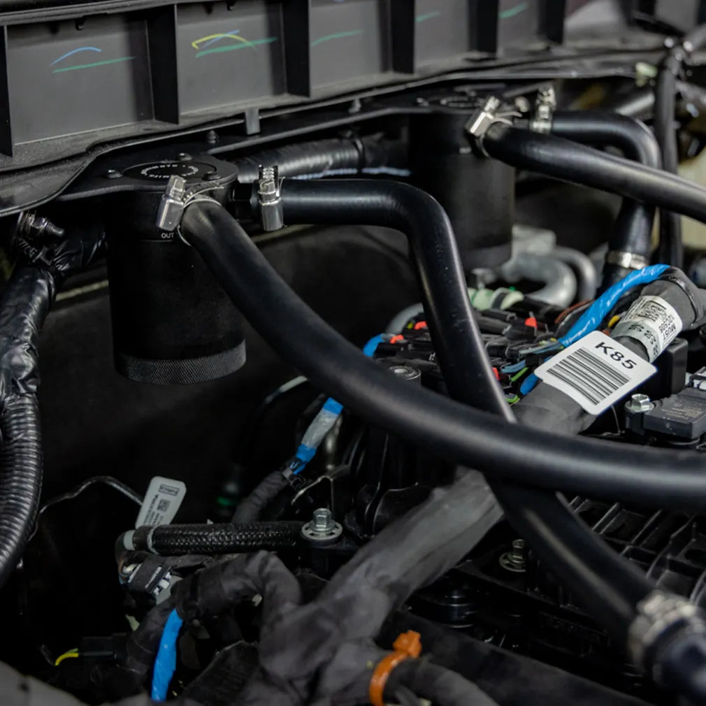 Ford Bronco 2.7L Baffled Oil Catch Can System by Mishimoto - Prevent Engine Oil Sludge & Boost Performance for Off-Road Adventures