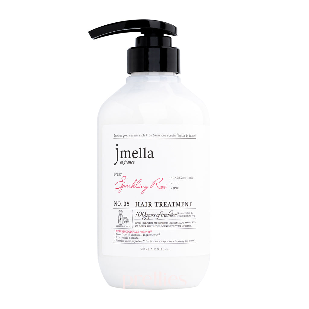 JMella Luxurious Fragrance Hair Treatment Oil - 05 Sparkling Rose 500ml | Deep Conditioning Hair Mask for Dry, Damaged Hair | Perfect for Salon-Quality Hair Care at Home