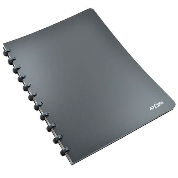 Atoma Classic Colors Polypropylene Cover Disc Bound Refillable Notebook 210x295mm - Perfect for Office, School & Creative Journaling