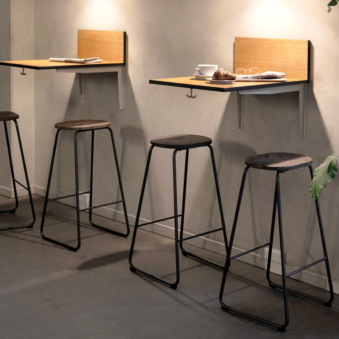 Earth Counter Stool - Adjustable Bar Stool with Backrest, Modern Kitchen Island Stool for Home & Office, Perfect for Breakfast Nook, Bar Counter & Dining Area