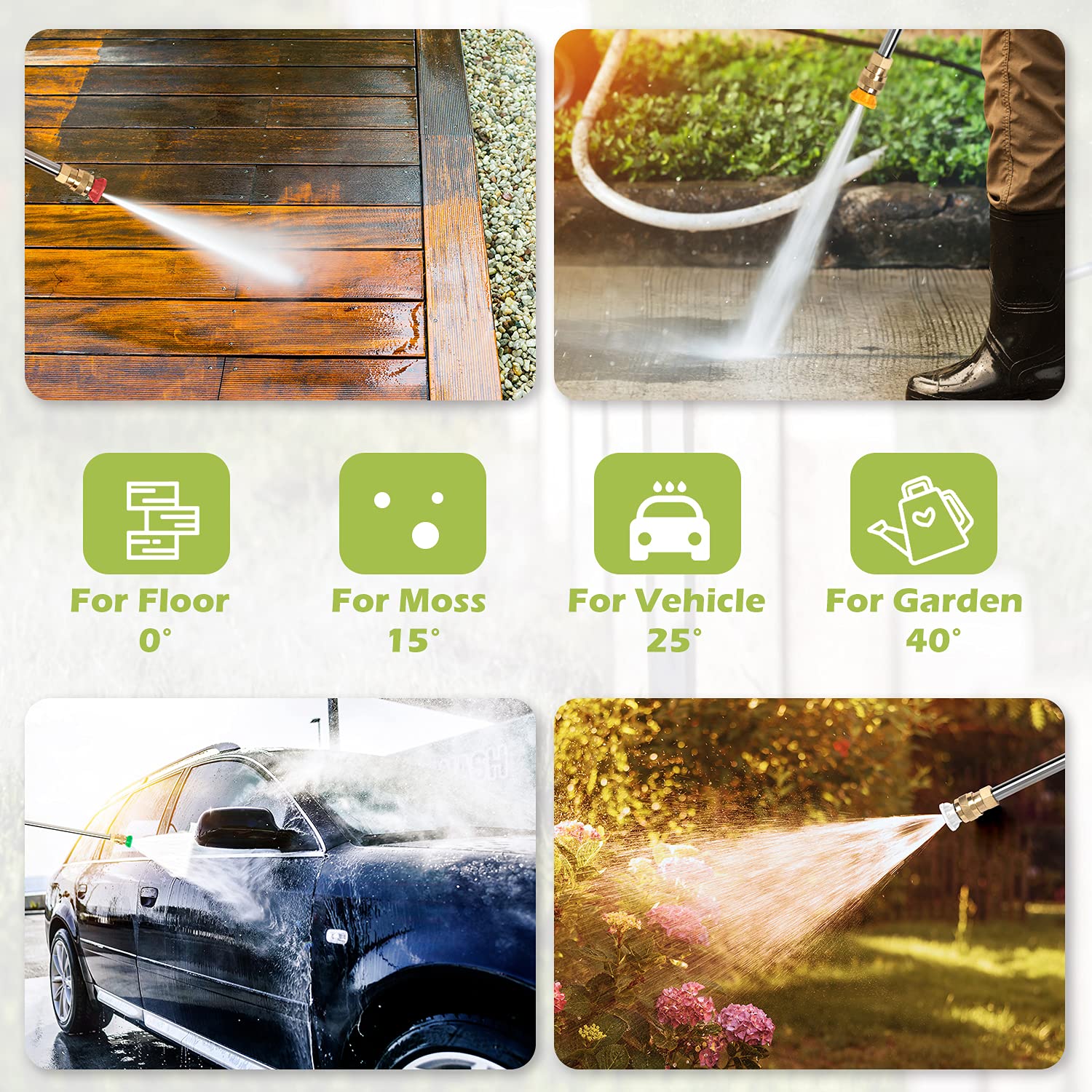 4000 PSI Electric Pressure Washer - 1.8 GPM High Power Cleaner with Hose Reel, 5 Quick Connect Nozzles & Foam Cannon - Ideal for Car Washing, Home Cleaning, Patio & Driveway Pressure Washing