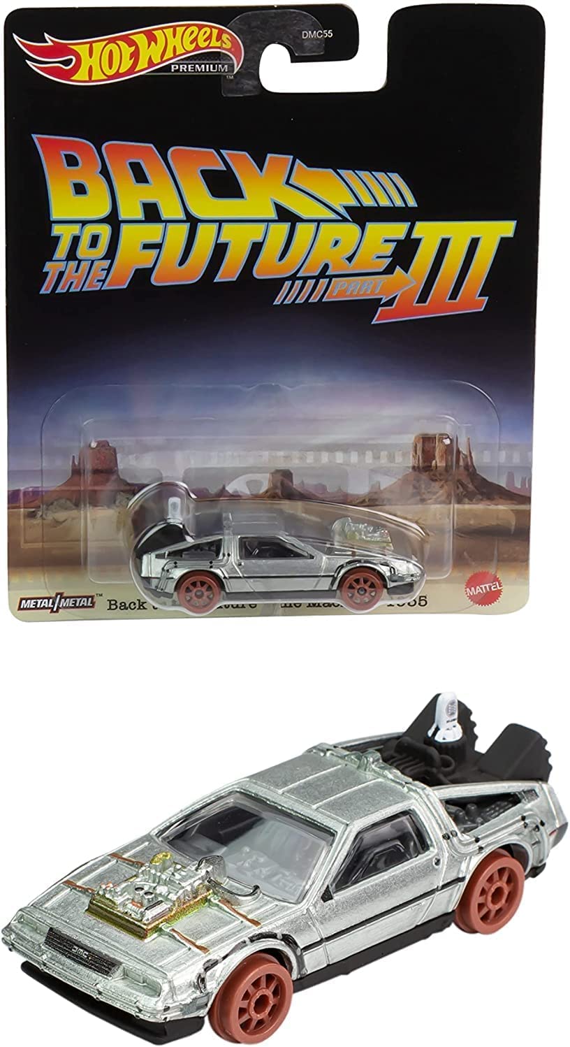 Hot Wheels Back to the Future 1955 Time Machine Die-Cast Car - Collectible 1:64 Scale Toy Vehicle for Kids & Adults - Perfect for Display, Gifts, and Movie Fans