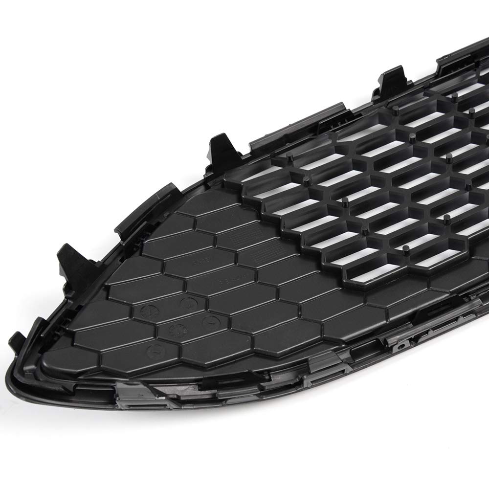 VR Racing Black Front Bumper Grille Cover Compatible with Ford Focus S & SE 2015-2018 Models - Upgrade Your Car's Style for Street Racing & Custom Builds