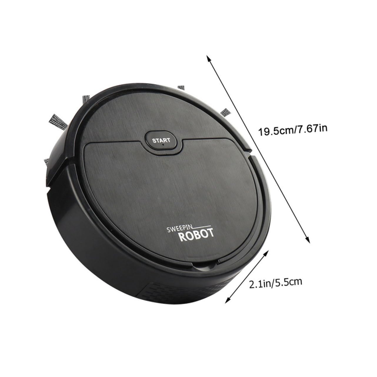 3PCS Smart Robot Vacuum Cleaner - Compact Design for Under Furniture Cleaning, Ideal for Pet Hair, Hardwood Floors & Small Spaces (Home/Office Use)