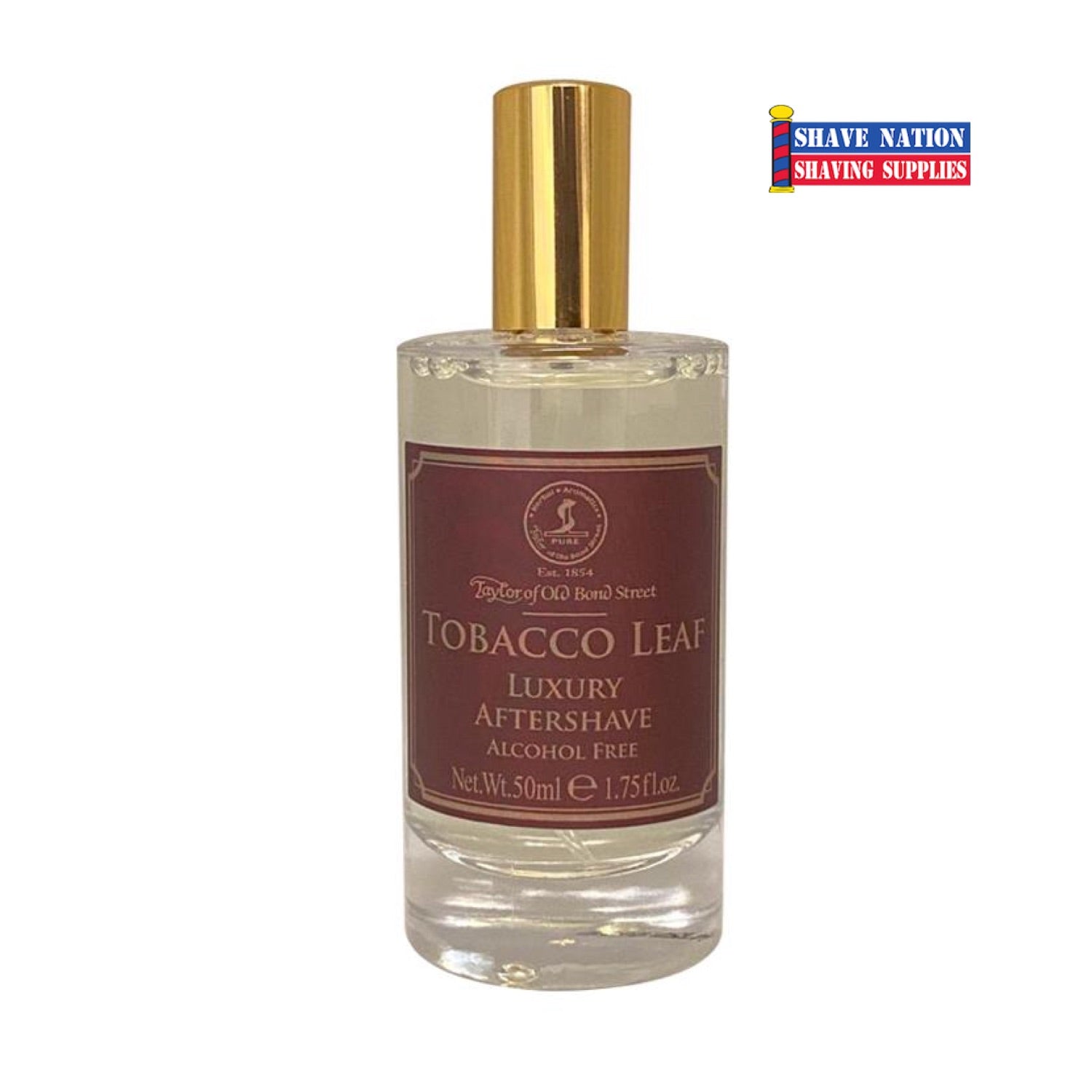 Taylor of Old Bond Street Tobacco Leaf Luxury Aftershave Balm for Men - Premium Moisturizing Post-Shave Care with Classic Scent - Perfect for Grooming & Special Occasions