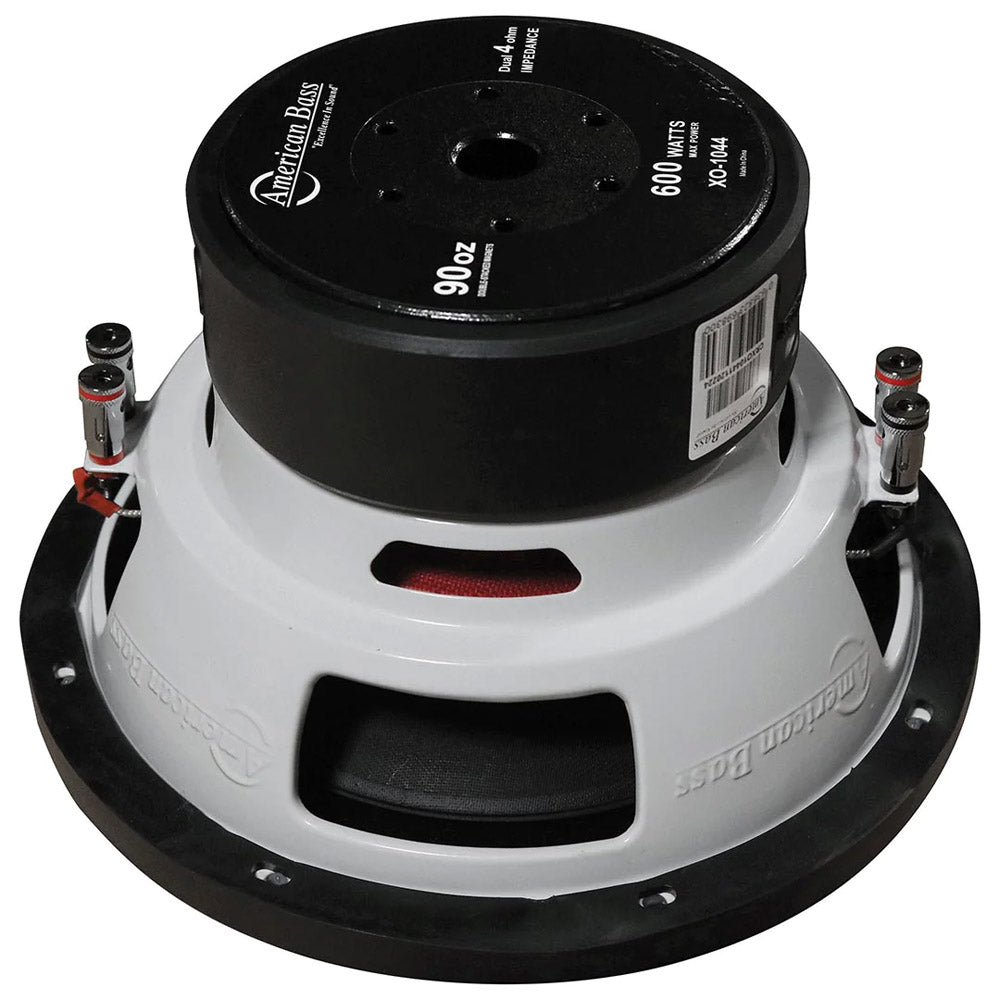American Bass XO1044 10-Inch 550W XO Series Dual 4 Ohm Car Subwoofer - Premium Bass for Trucks, SUVs & Custom Car Audio Systems