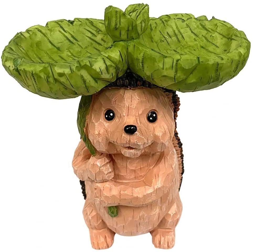 Jiaanu Animal-Shaped Bird Feeder - Fox & Hedgehog Design Outdoor Bird Feeder for Garden, Yard - Durable & Attractive Pet Supplies for Wild Birds | Perfect for Backyard Bird Watching & Nature Lovers