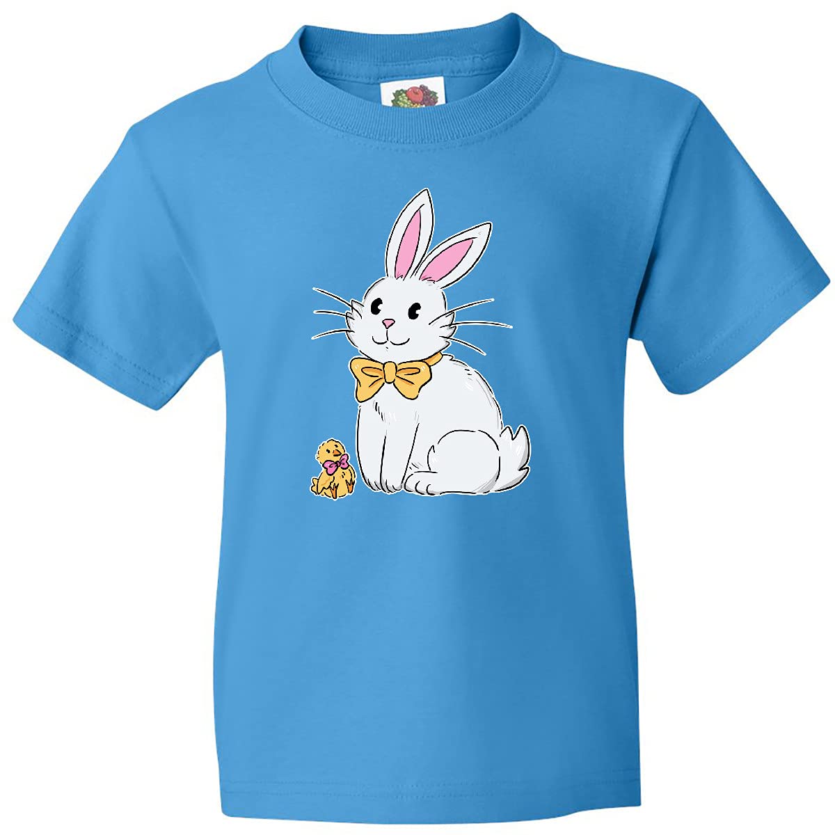 Easter Cute Bunny and Chick Youth T-Shirt | Kids Holiday Spring Apparel | Perfect for Easter Egg Hunts & Family Gatherings