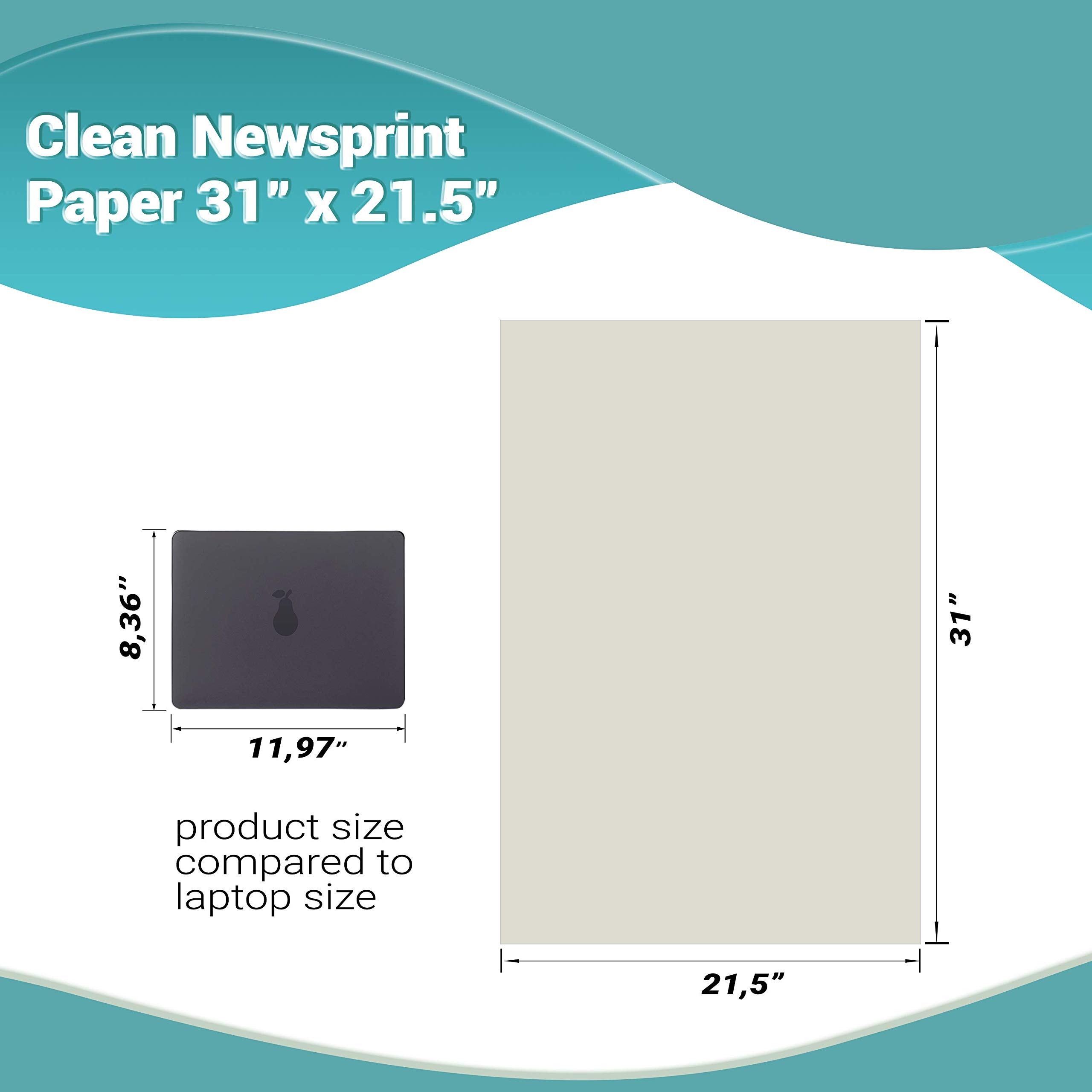 APQ White Newsprint Packing Paper - 31